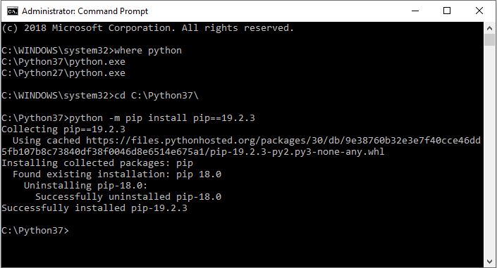 python pip install specific version